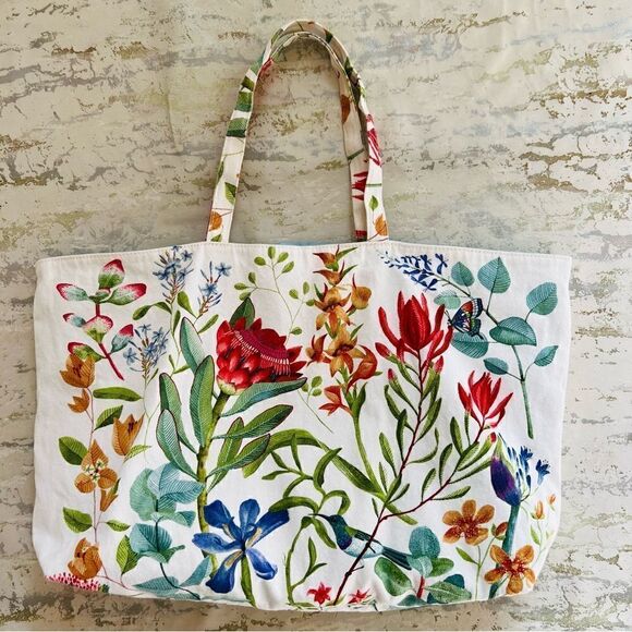 Floral Tote Reusable Shopping bag - Picture 1 of 8